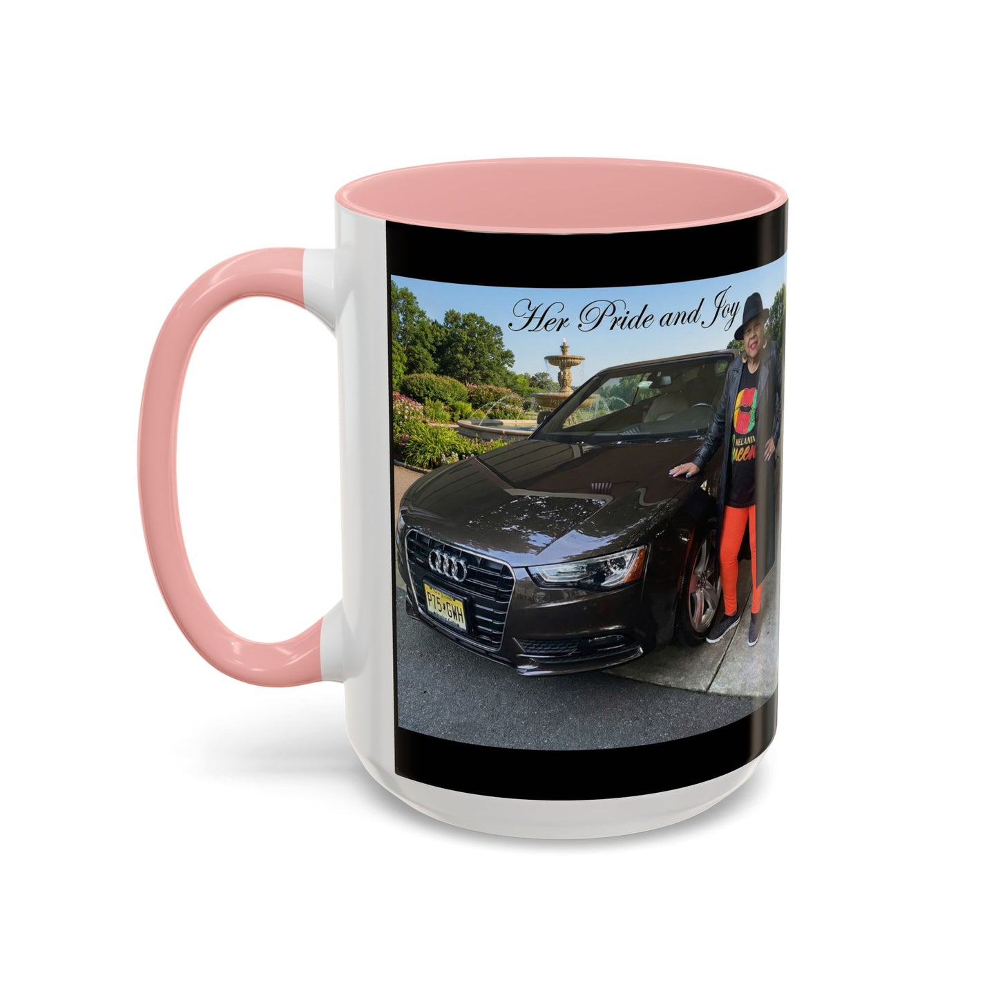 Photo Accent Coffee Mug — Personalized 'Her Pride and Joy' Car & Owner Tribute