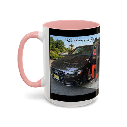 Photo Accent Coffee Mug — Personalized 'Her Pride and Joy' Car & Owner Tribute