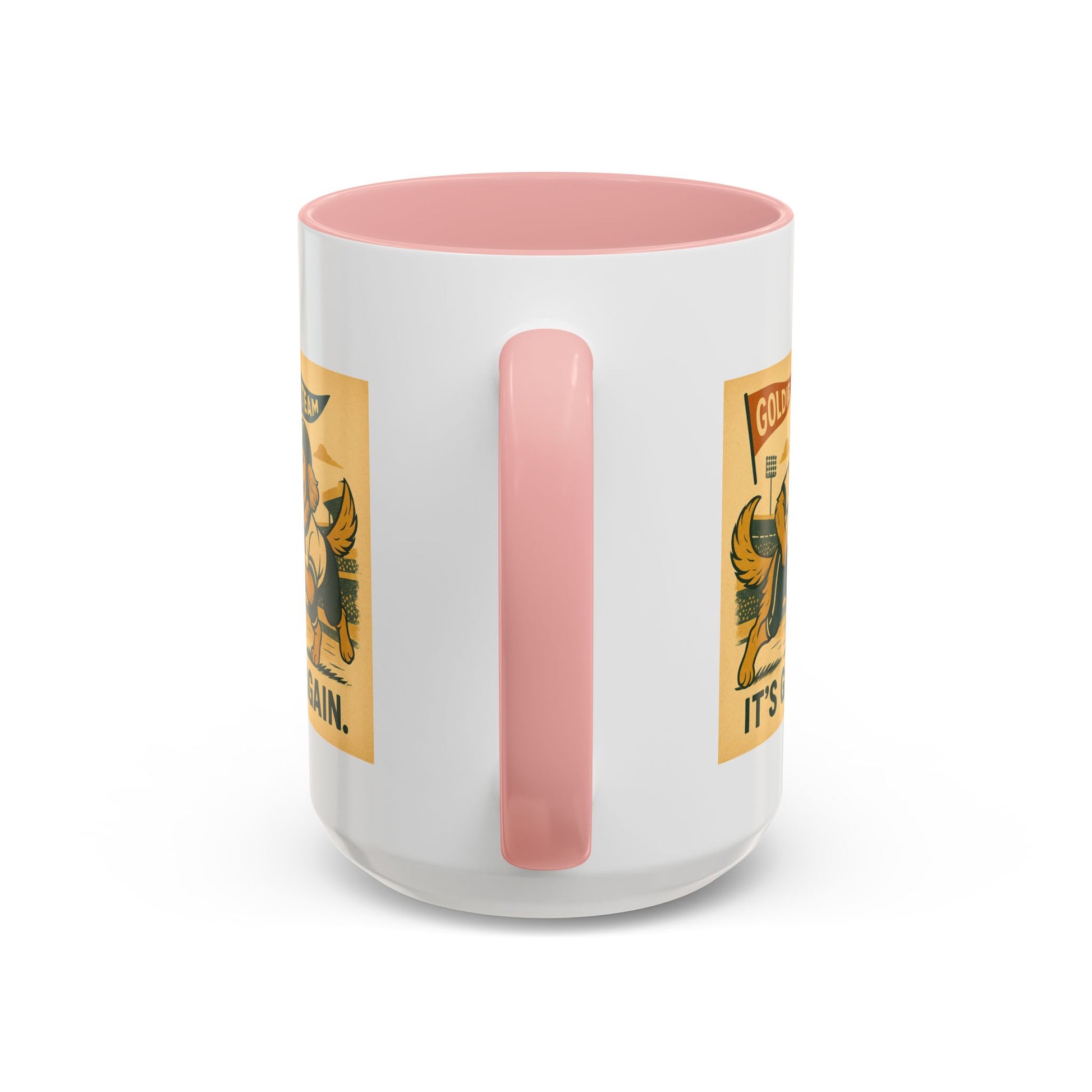 Game Day Golden Retrievers Vintage Football Mug - Chubby Little Cheeks Co.