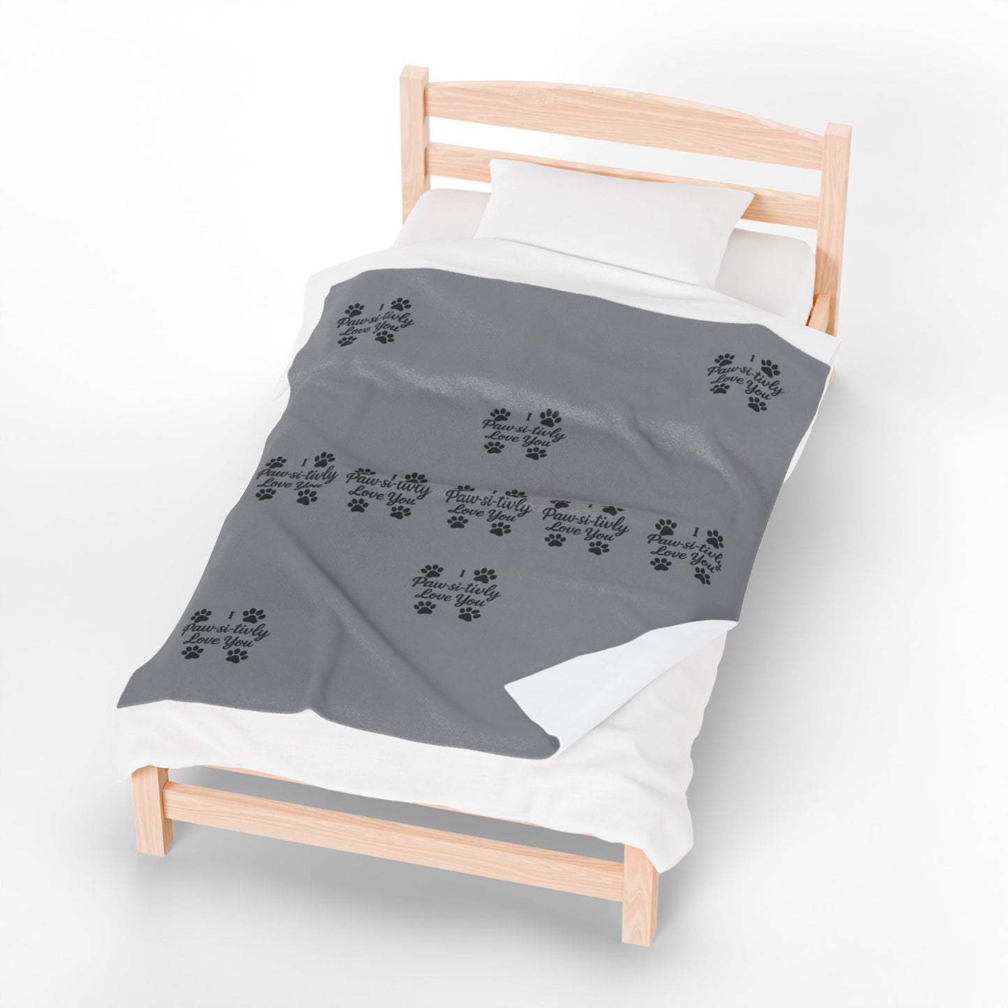 I Paw-Si-Tively Love You Blanket – Cozy Gift for Pet Lovers - Chubby Little Cheeks Co.
