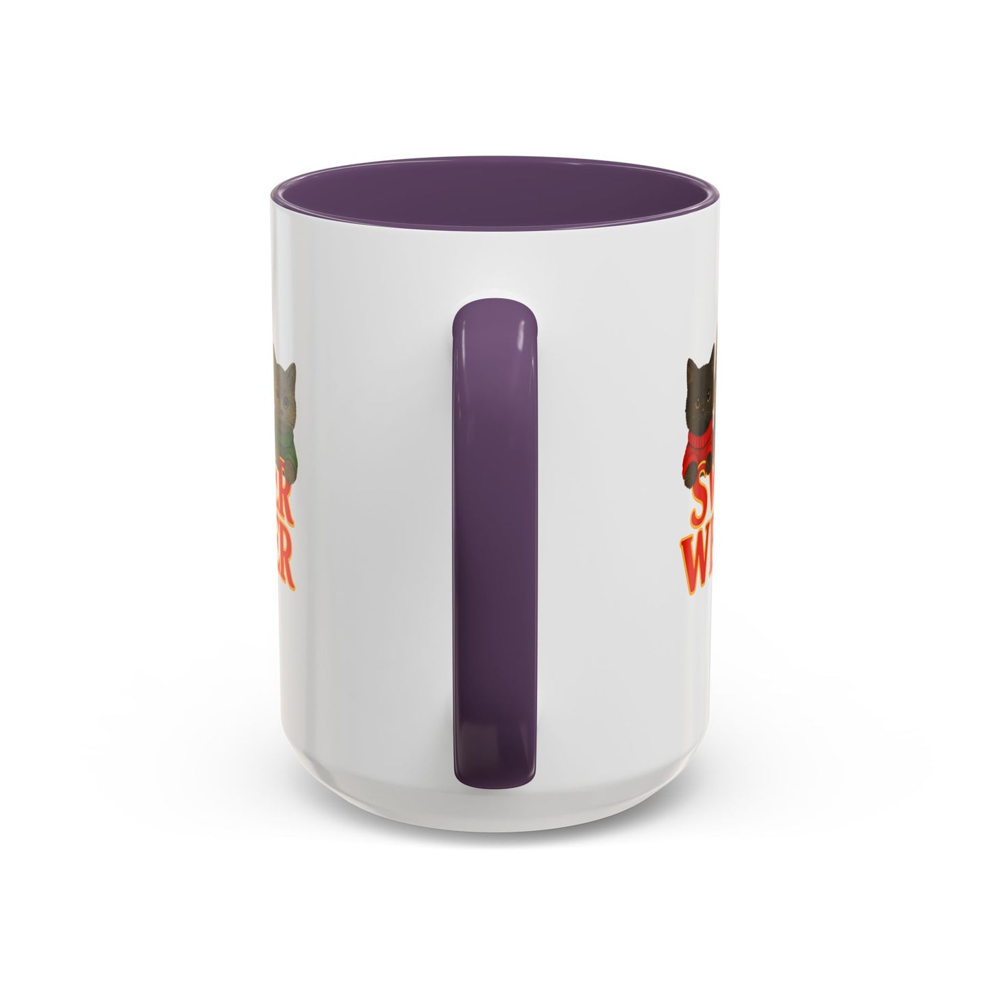 Sweater Weather Mug — Cute Kittens in Sweaters Accent Coffee Mug (150z) - Chubby Little Cheeks Co.