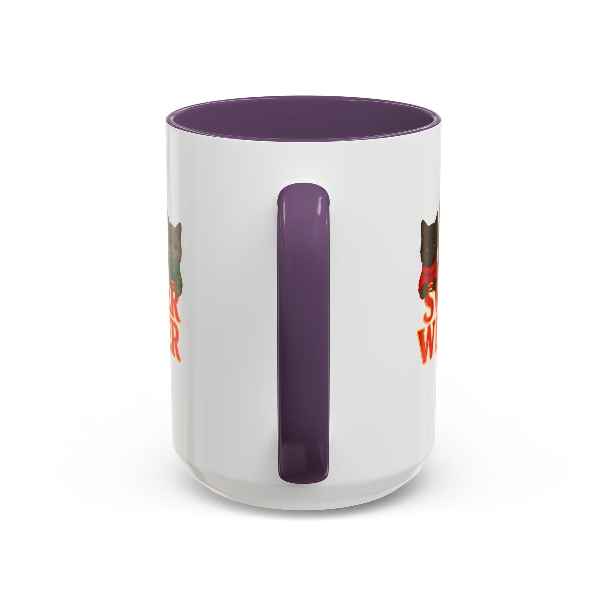 Sweater Weather Mug — Cute Kittens in Sweaters Accent Coffee Mug (150z) - Chubby Little Cheeks Co.
