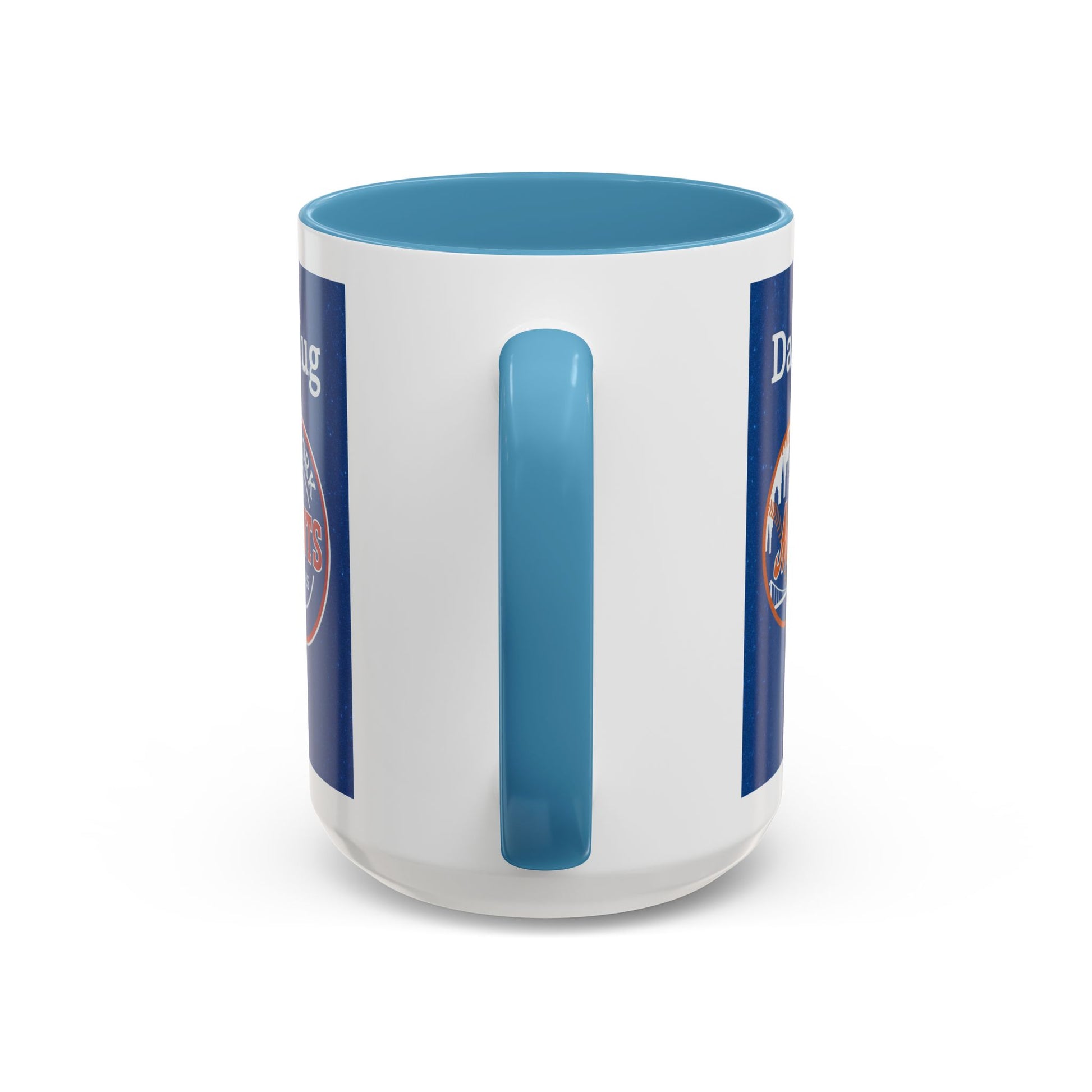 Personalized Baseball Fan Coffee Mug — "Damon's Mug" Mets & Giants Accent Cup - Chubby Little Cheeks Co.