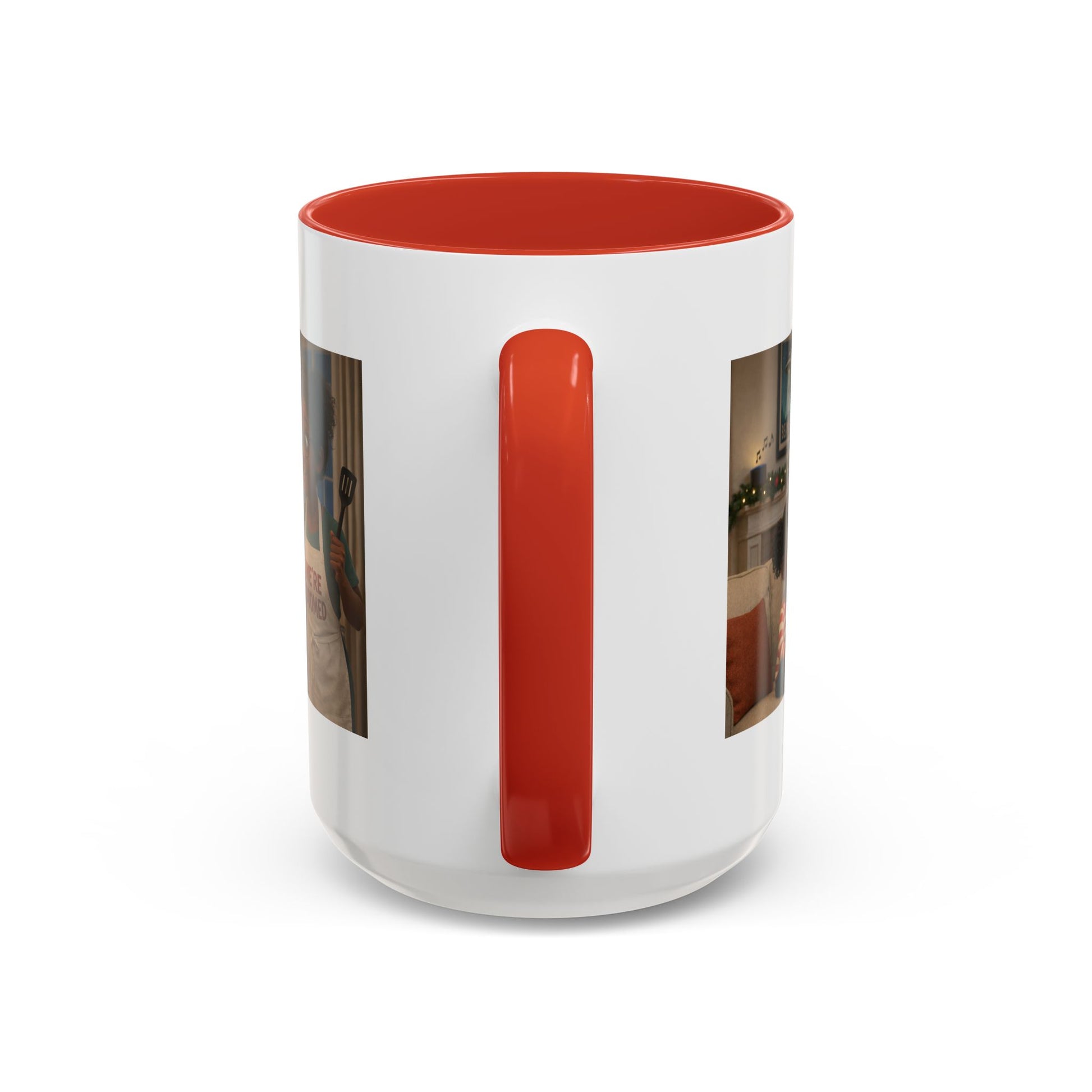 Dog Accent Coffee Mug — 'We're Doomed' Funny Black Mom and Daughter Coffee Cup (15 oz) - Chubby Little Cheeks Co.