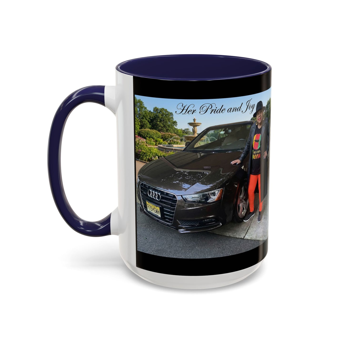 Photo Accent Coffee Mug — Personalized 'Her Pride and Joy' Car & Owner Tribute