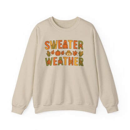 Sweater Weather- Crewneck Sweatshirt - Cozy Fall Apparel - Chubby Little Cheeks Co.
