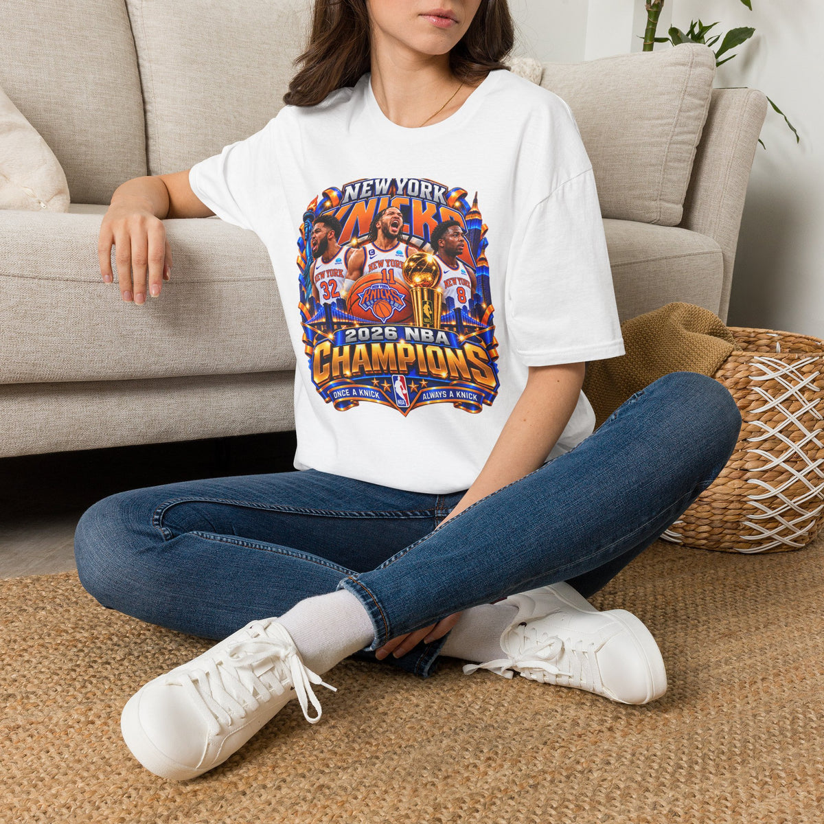 New York Knicks 2026 NBA Champions T-Shirt - Chubby Little Cheeks Co.