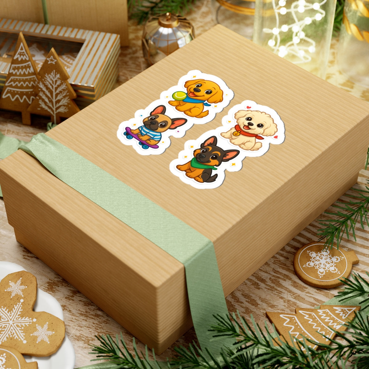 Everyday Puppy Sticker Pack for Kids – Golden Retriever, Maltipoo, French Bulldog & German Shepherd - Perfect for Pet Lovers and Enthusiasts - Chubby Little Cheeks Co.