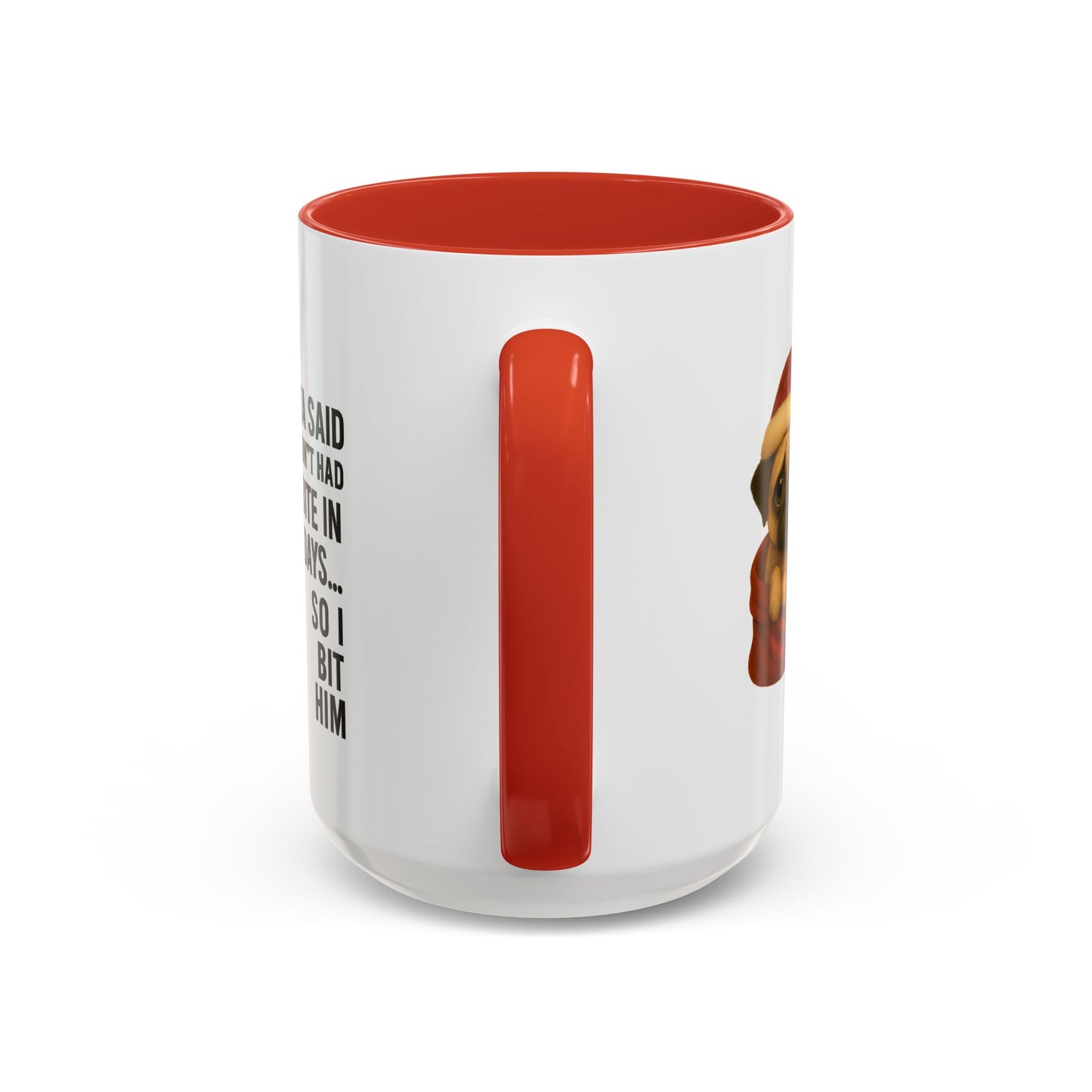 Pug Christmas Mug – “Santa Said He Hadn’t Had A Bite… So I Bit Him”
