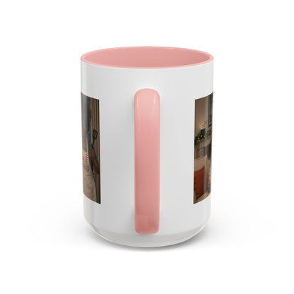 Cat Accent Coffee Mug – “We’re Doomed” Funny Black Mom and Daughter Accent Mug (15 oz) - Chubby Little Cheeks Co.