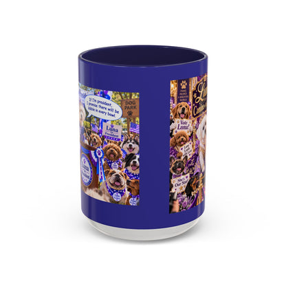 Canine of the Year Coffee Mug — Personalized Dog Portrait Design (Accent 11/15oz) - Chubby Little Cheeks Co.