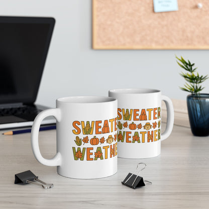 Sweater Weather-Autumn Vibes Ceramic Mug - Chubby Little Cheeks Co.