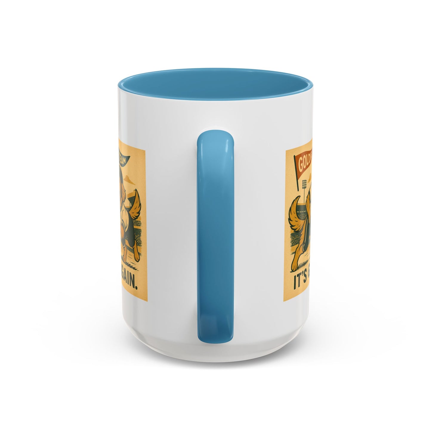 Game Day Golden Retrievers Vintage Football Mug - Chubby Little Cheeks Co.