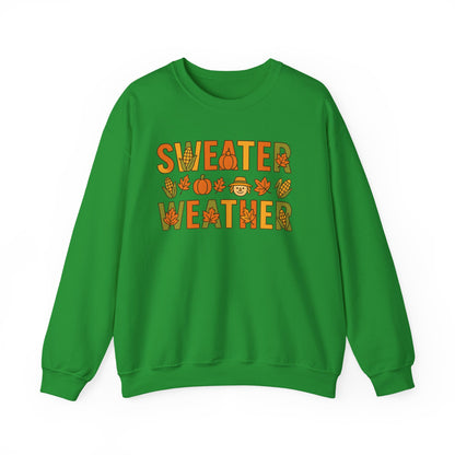 Sweater Weather- Crewneck Sweatshirt - Cozy Fall Apparel - Chubby Little Cheeks Co.