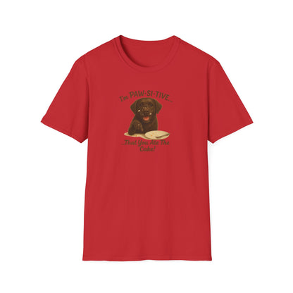 “I’m Paw-Si-Tive That You Ate The Cake!” Funny  Unisex Dog T-Shirt - Chubby Little Cheeks Co.