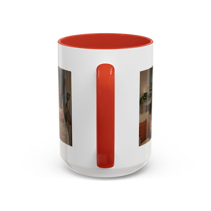 Cat Accent Coffee Mug – “We’re Doomed” Funny Black Mom and Daughter Accent Mug (15 oz) - Chubby Little Cheeks Co.