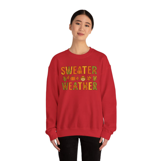 Sweater Weather- Crewneck Sweatshirt - Cozy Fall Apparel - Chubby Little Cheeks Co.
