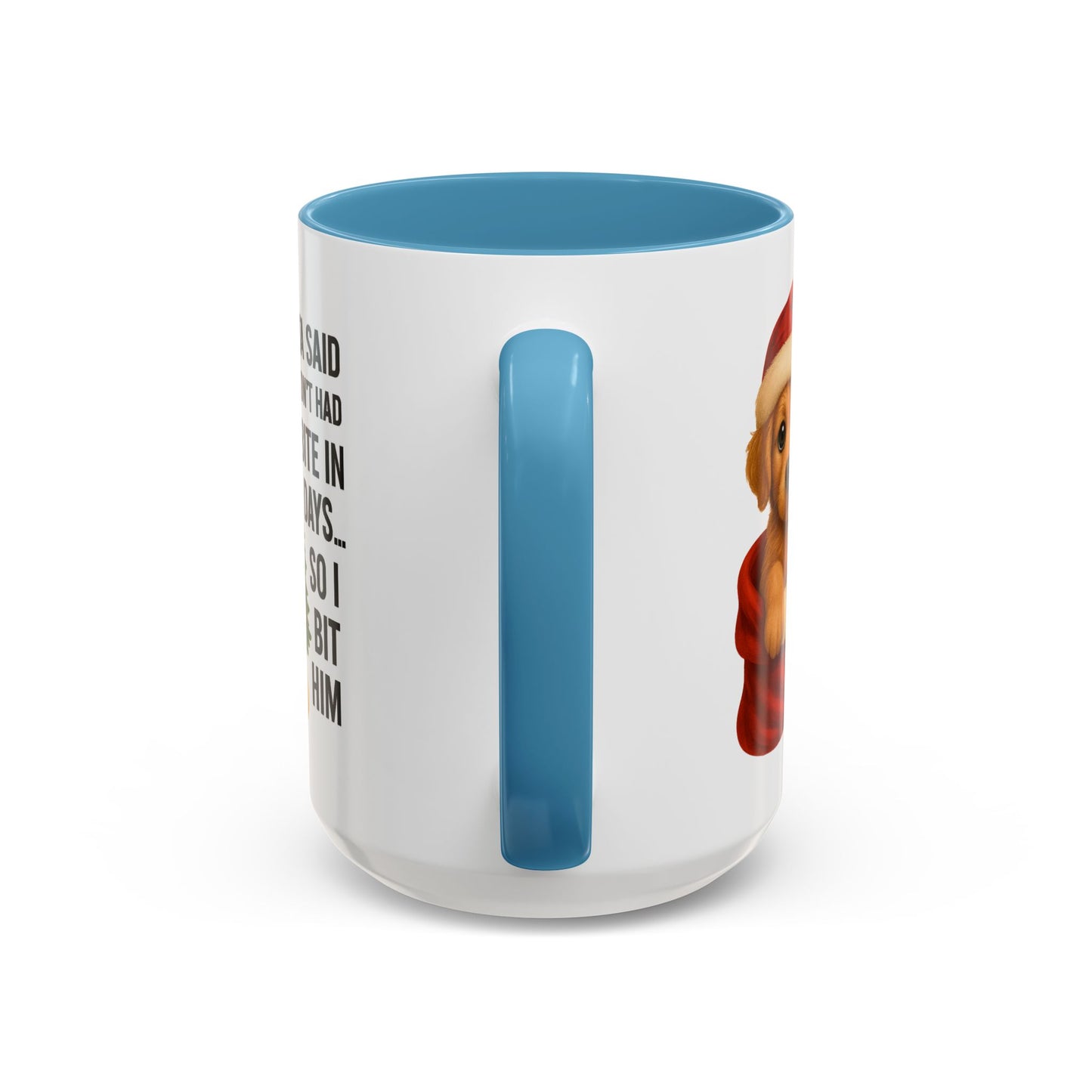 Golden Retriever Bite-In-Days Mug- Holiday Dogs