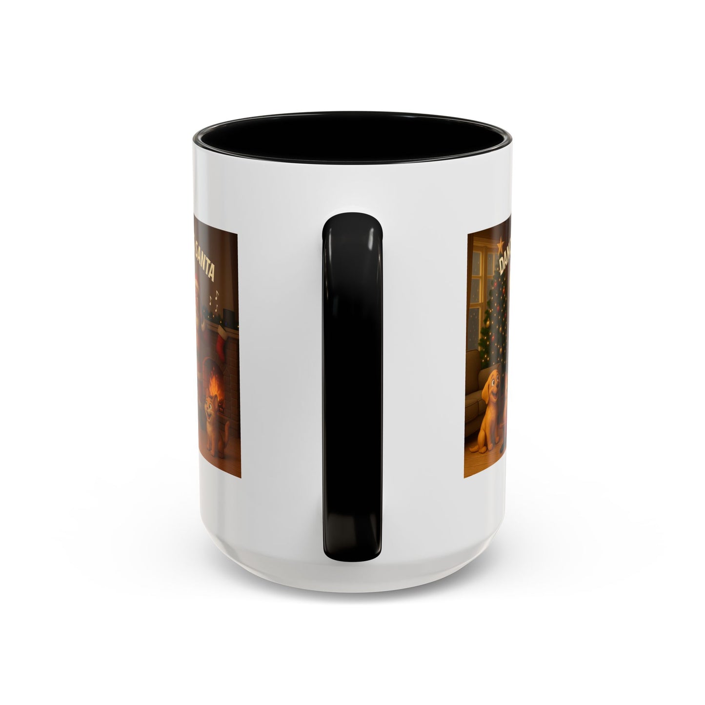 "Dance Time for(Blk) Mrs. Santa" Festive Holiday Mug (15oz)