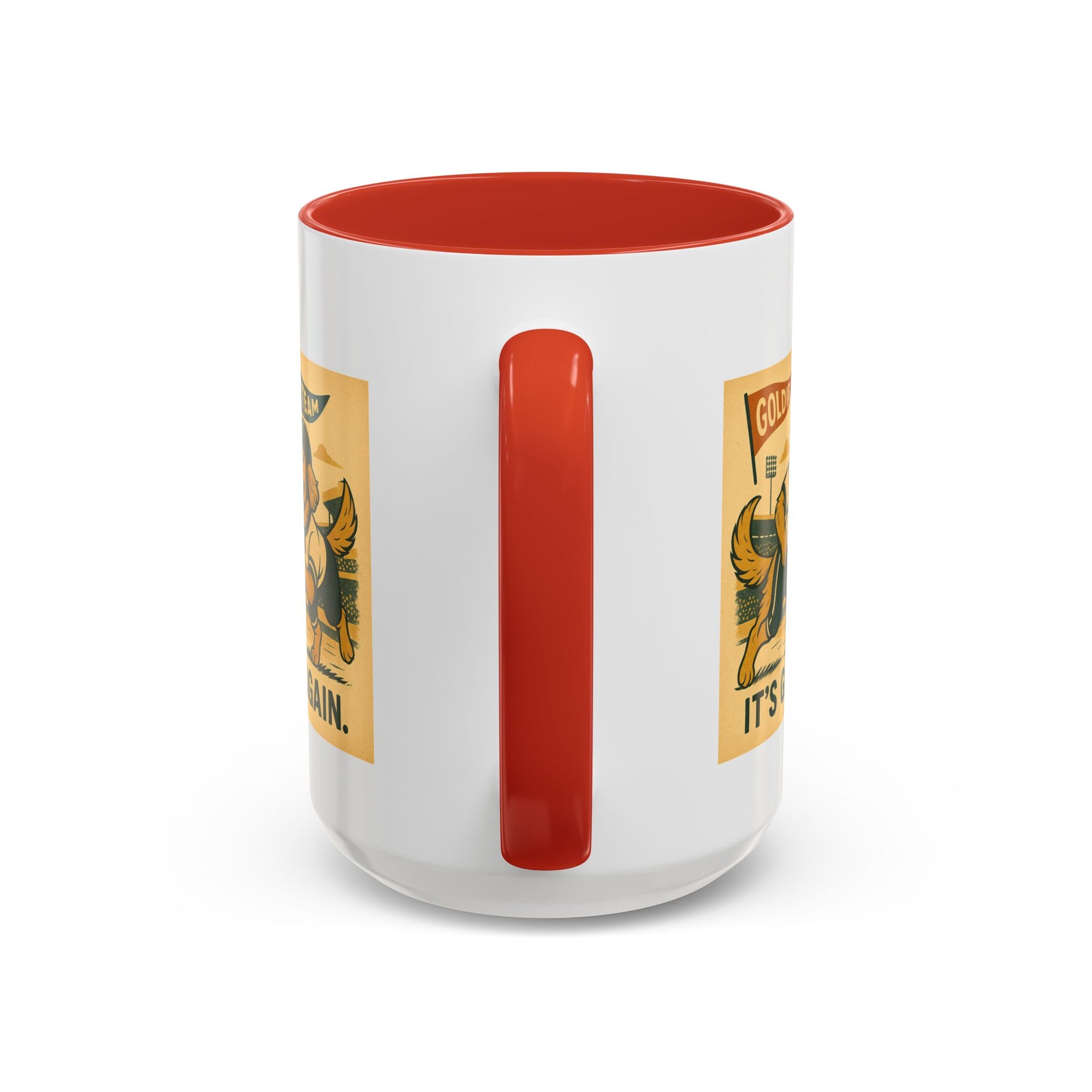 Game Day Golden Retrievers Vintage Football Mug - Chubby Little Cheeks Co.