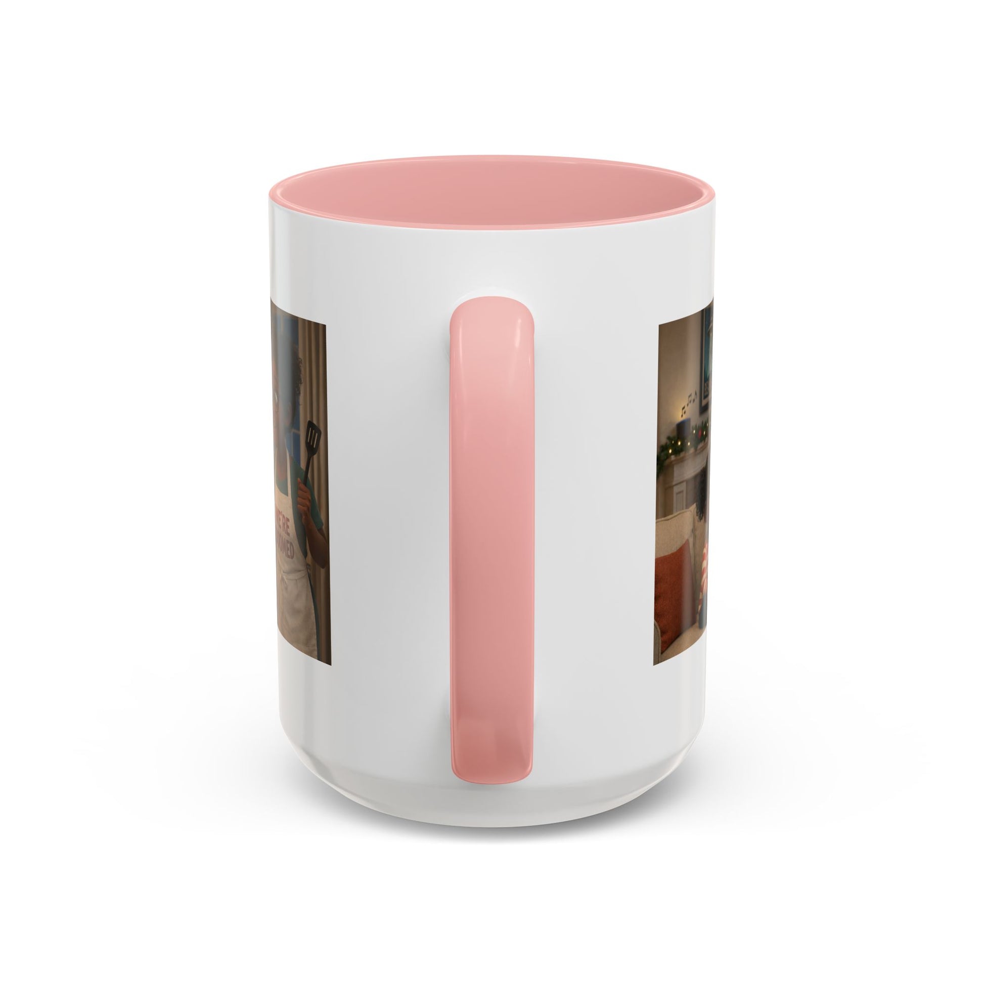 Dog Accent Coffee Mug — 'We're Doomed' Funny Black Mom and Daughter Coffee Cup (15 oz) - Chubby Little Cheeks Co.