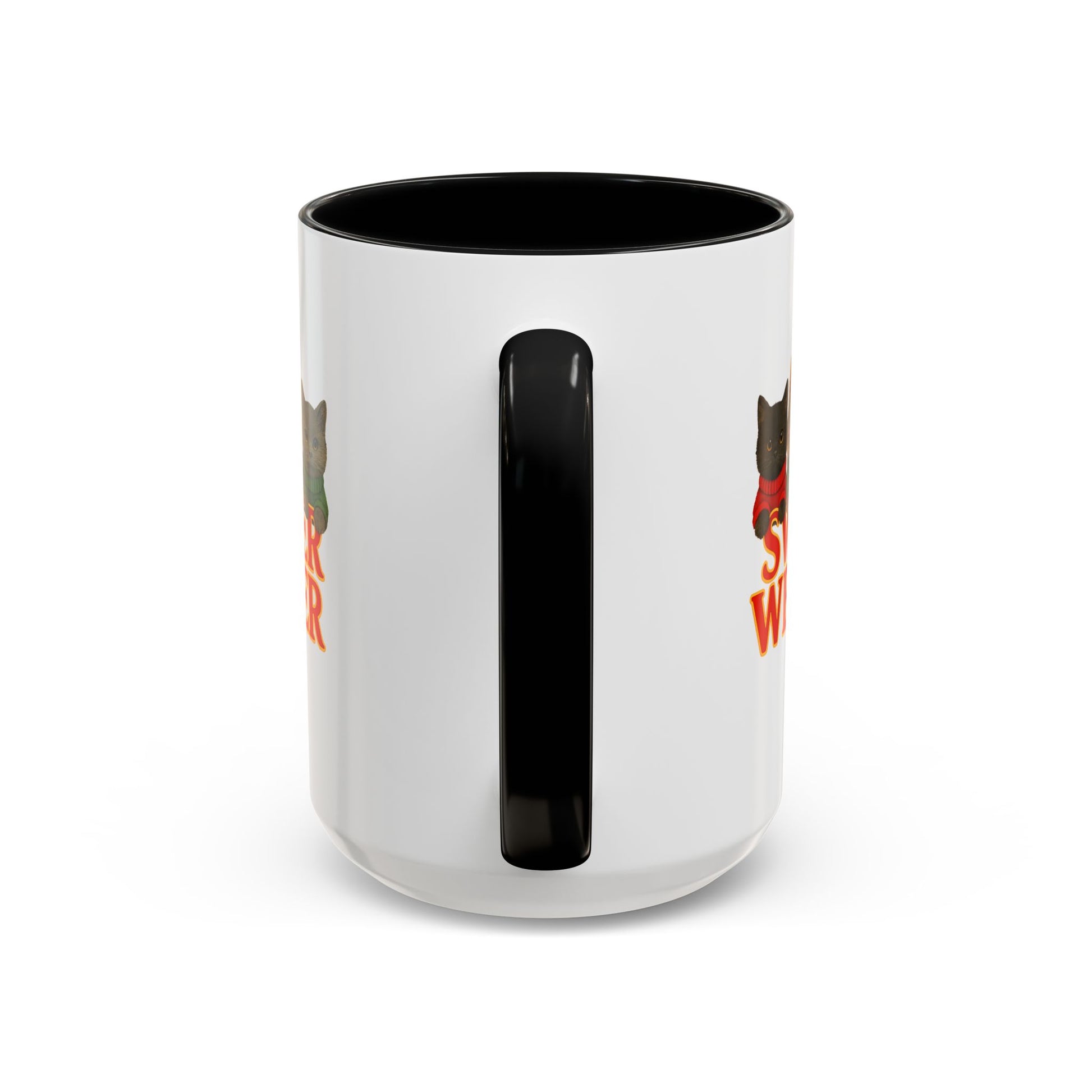 Sweater Weather Mug — Cute Kittens in Sweaters Accent Coffee Mug (150z) - Chubby Little Cheeks Co.