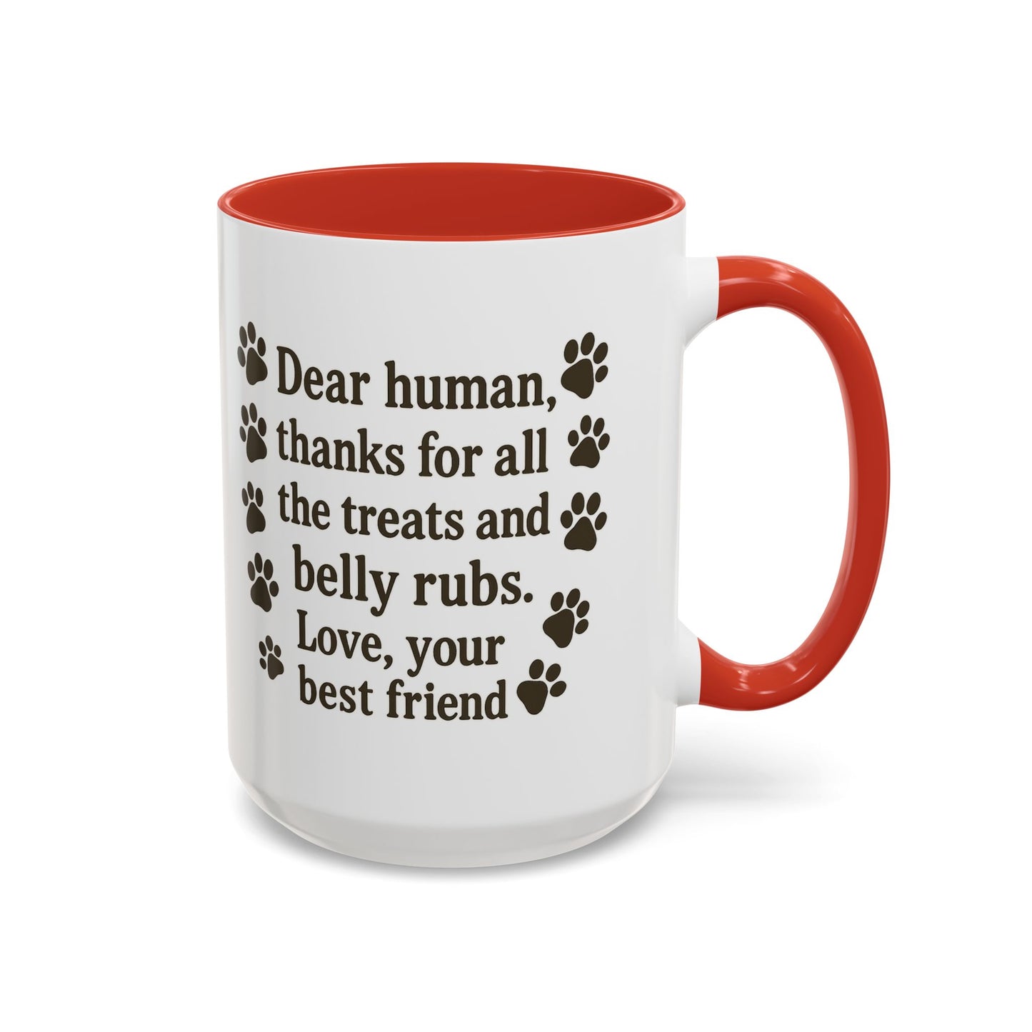 Dear Human Treats & Belly Rubs Mug | Funny Pet Lover Gift