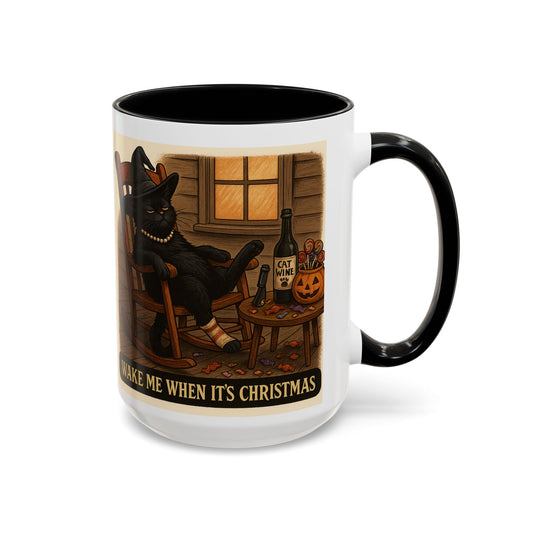 Tipsy Cat-Themed Ceramic Coffee Mug - Chubby Little Cheeks Co.