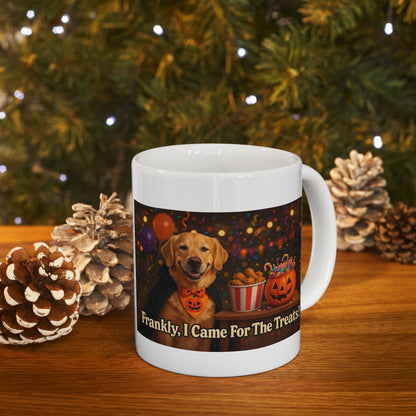 Frankly, I Came For The Treats Ceramic Halloween Mug - Chubby Little Cheeks Co.