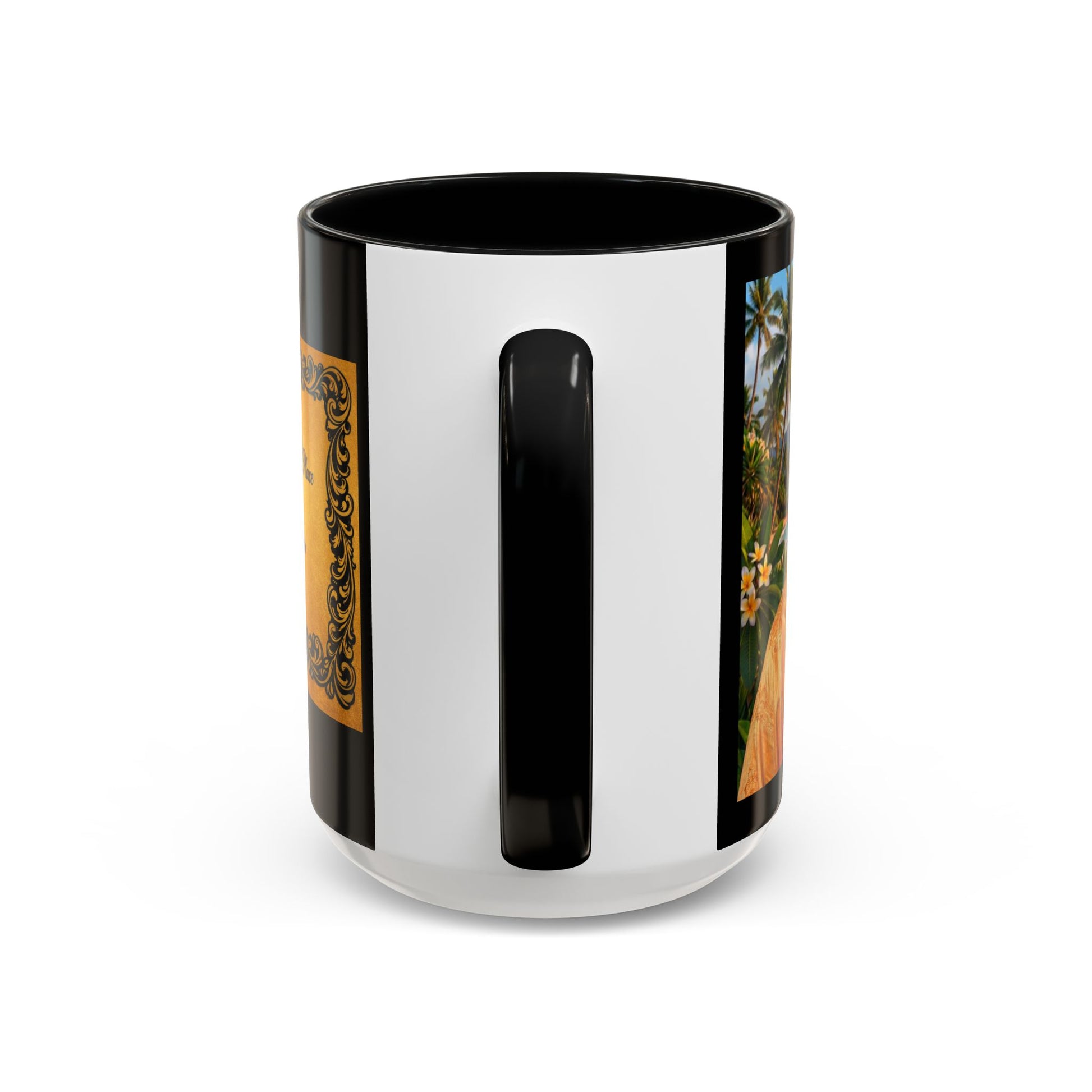 Psalm 91 Accent Coffee Mug — Inspirational Religious Scripture Tribute - Chubby Little Cheeks Co.