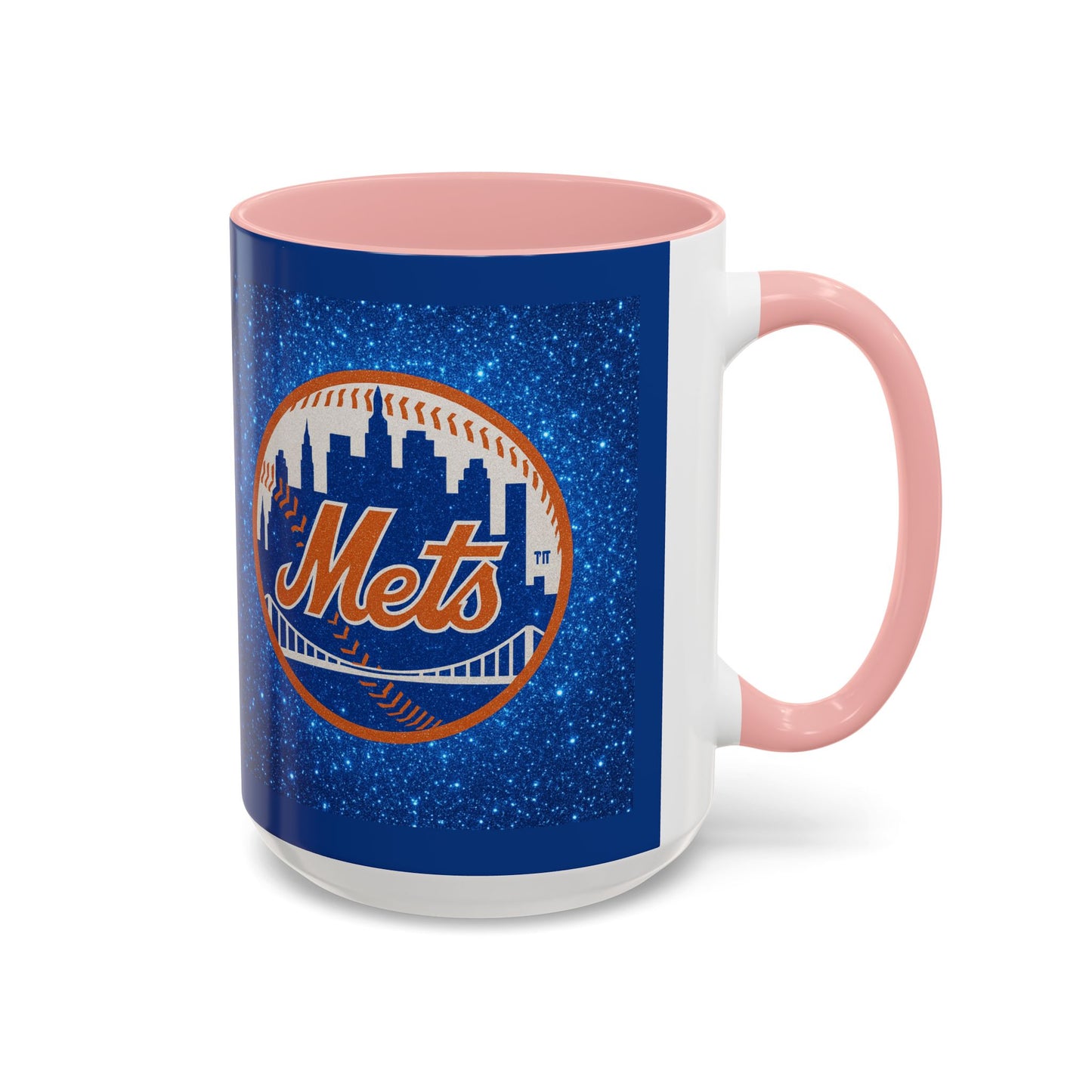 New York Mets Accent Coffee Mug – Team Logo 11/15oz Baseball Fan Gift - Chubby Little Cheeks Co.