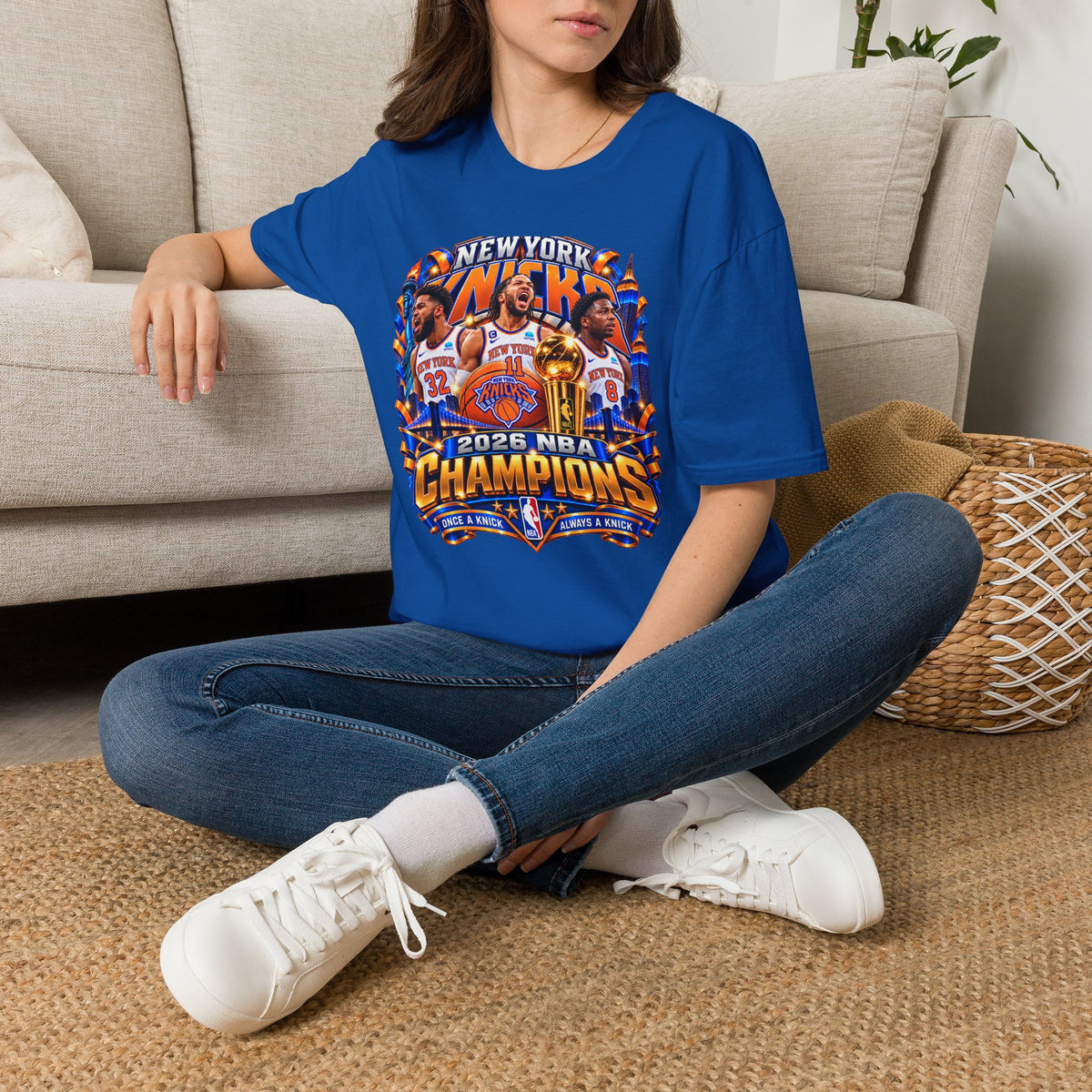 New York Knicks 2026 NBA Champions T-Shirt - Chubby Little Cheeks Co.