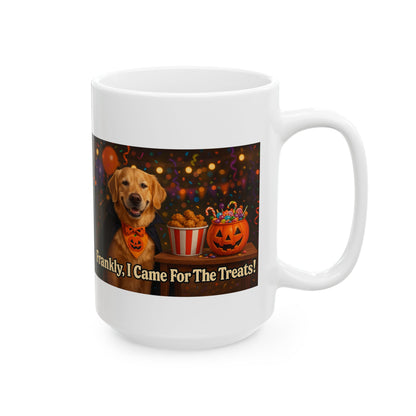 Frankly, I Came For The Treats Ceramic Halloween Mug - Chubby Little Cheeks Co.
