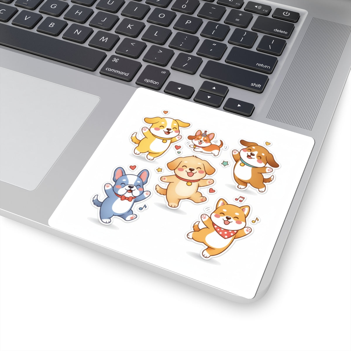 Cute Dancing Dogs Kiss-Cut Sticker Pack — Corgi & Puppy Vinyl Decals - Chubby Little Cheeks Co.